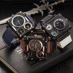 "Trifecta Squared" Luxury Men's Watch - 4 Color Options