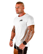 "Strong" S/S Men's Athletic Fit Tee - Black or White